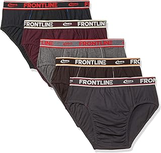 Frontline Men's Solid Brief-Pack of 5