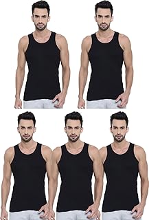 Dixcy Black Derby vest-Pack of 5