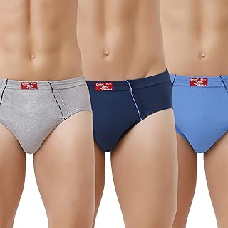 Men's Cotton Assorted Plain/Solid Outer Pocket Trunk - Pack of 3
